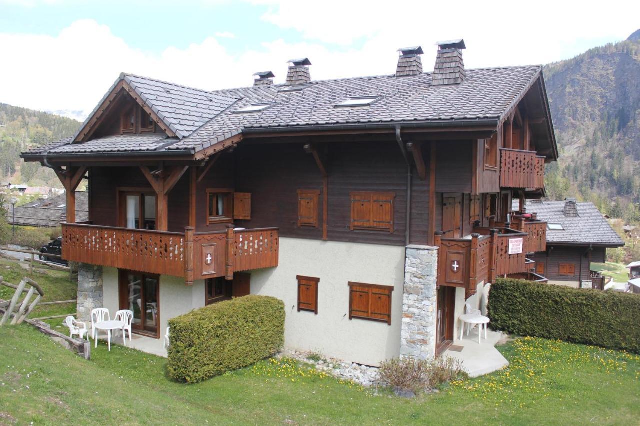 Appartement Chaleureux Les Houches 29 M² Piscine Partagee Exterior foto