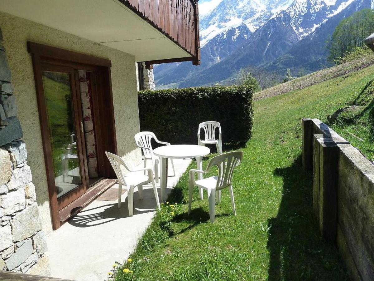 Appartement Chaleureux Les Houches 29 M² Piscine Partagee Exterior foto